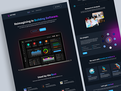 SAAS website design clean saas design creative dark theme ux dark mode web design dark mode website concept dark theme interface dark theme saas ui dark ui design system dark ui ux design figma design modern saas website product design responsive saas website saas dashboard design saas product landing page saas web ui design uiux design user centric saas design visual design web app dark theme website design