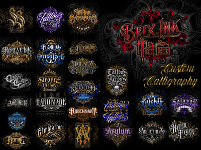 Custom Gothic Blackletter Logo – HandDrawn Tattoo & Clothing Art barbers barbershop blackletter brandlogo clothing design custom letter customlogo digital marketing gothic logo graphic design logo logodesigner logomaker print on demand streetwear tattoo tattoo artist tattoo font tattoologo tshirt design