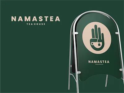 namastea brand branding design graphic design illustration logo logodesign logodesigns tea teahouse vector