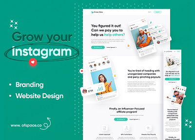 Grownow Branding and Website Design Project design