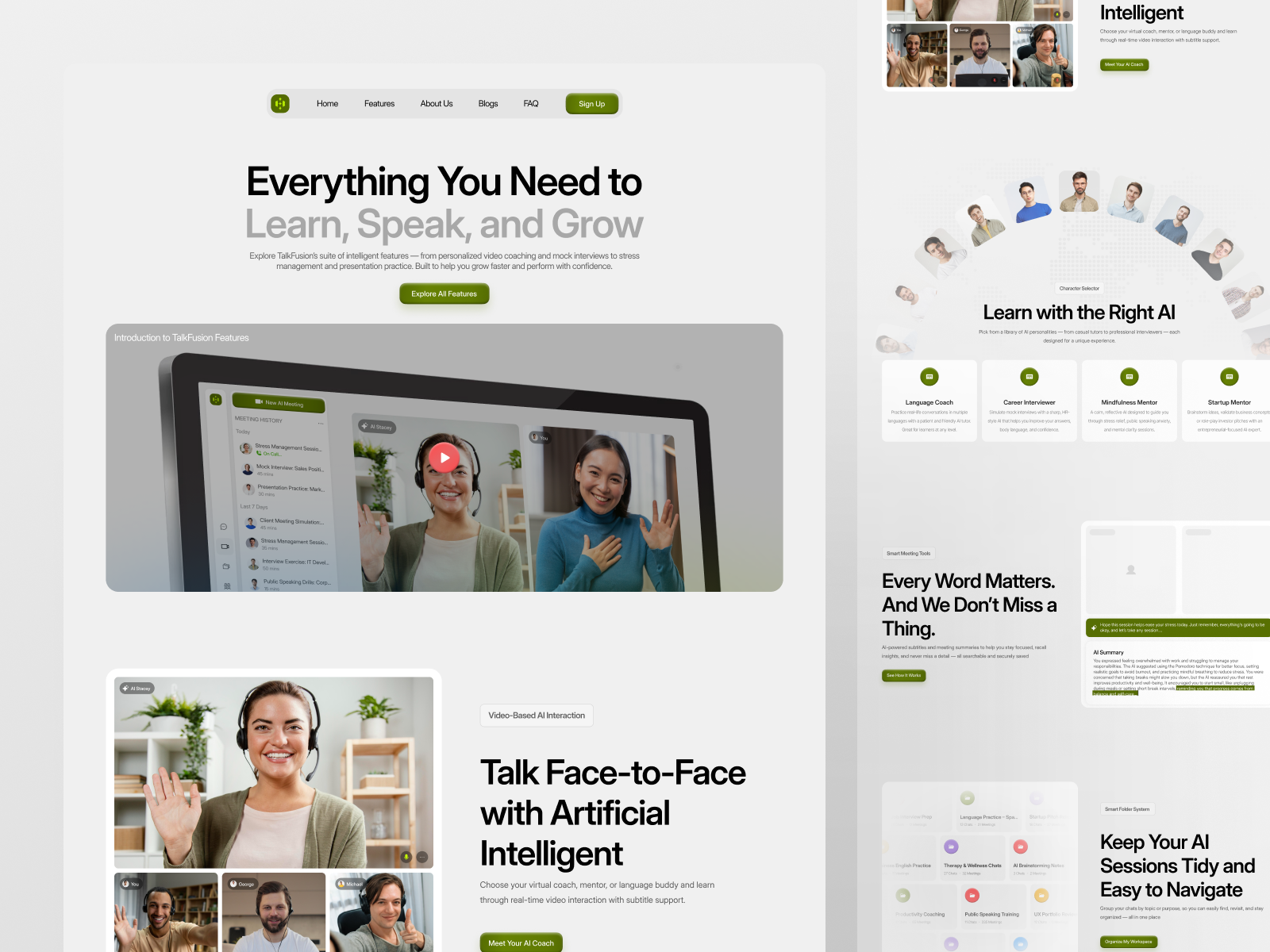 Example of Saa S Landing Page Design