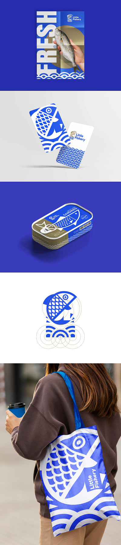 Little Fishery branding fish graphic design identity logo