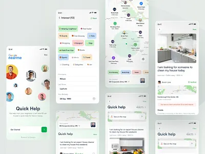 Nearme - Discovery & Community Connection UX/UI Design app branding design graphic design