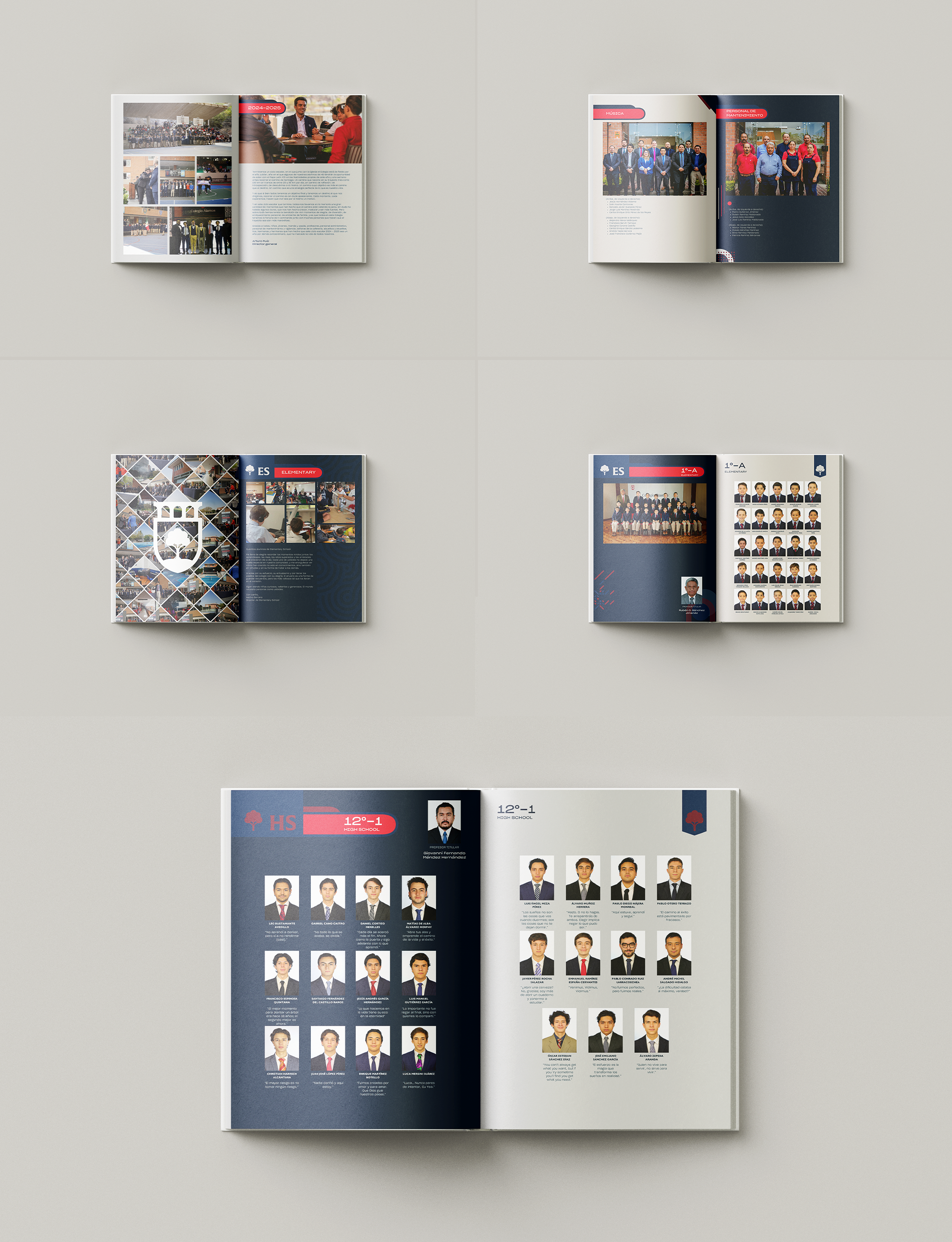 Example of Yearbook, Memory Book, Photo Book Design 