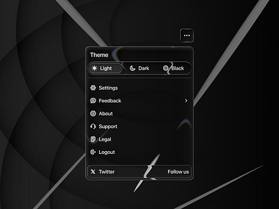 Dropdown Navigation Menu UI clean clean navigation dark dark mode dropdown dropdown ui icons menu modern nav navigation products ui
