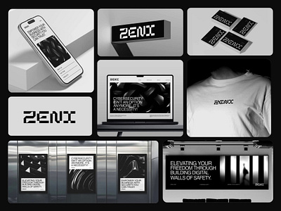 ZENI - Cybersecurity - Technology - Web3 - Crypto Logo Branding abstract logo app icon brand guidelines brand identity brand logo branding business branding corporate branding crypto cryptocurrency fintech future security technology typography visual identity web3 wordmark logo