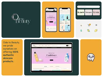 Skincare Ecommerce Web & Mobile UI Design appdesign beautytech branding cleandesign dribbble ecommerce figma logo mobileapp shoppingapp ui ui design user research ux design visual design