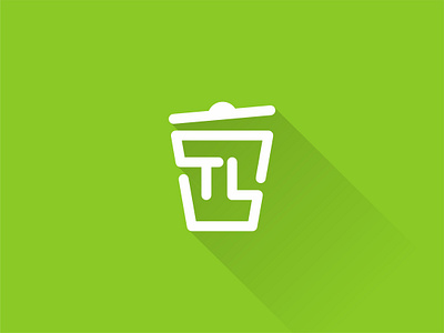 Trash labs logo basket dirt fimbird logo recycle trash