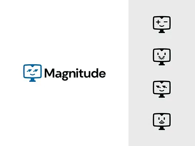 Logo for https://magnitude.run/ ai b2b brand branding computer design elegant graphic design logo logo design logo designer logodesign logodesigner logotype modern monitor pointer saas tech web3
