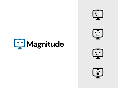 Logo for https://magnitude.run/ ai b2b brand branding computer design elegant graphic design logo logo design logo designer logodesign logodesigner logotype modern monitor pointer saas tech web3