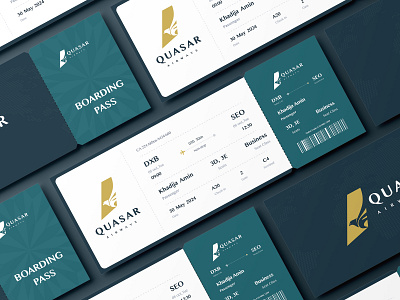Luxury Branding Design | Flight Booking | QUASAR Airways© airline airline identity airline ux airplane branding aviation brand assets brand identity color system creative direction design system flight booking focotik logo design luxury branding passenger experience premium airline travel travel design typography design visual identity