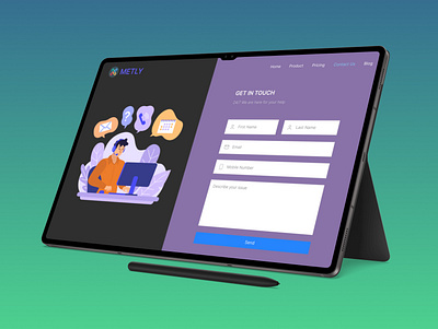 UI Challenge Day 26 Contact Form contactform day26 figmadesign formdesign modernformui uichallenge uxuidesign