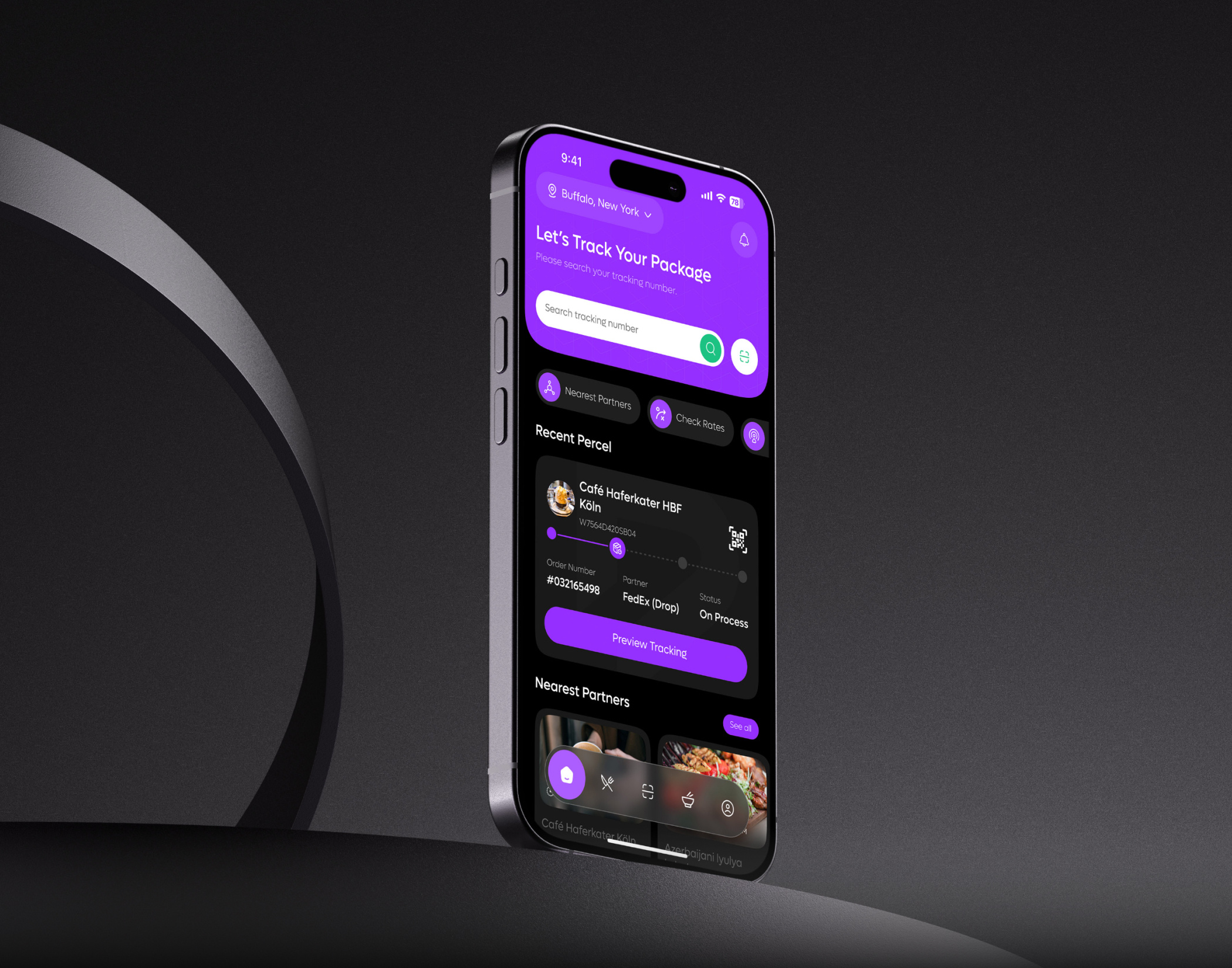 Example of Food Packaging & Delivery Mobile App