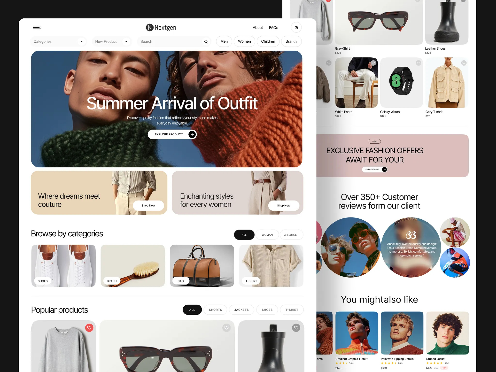 Example of Ecommerce Website Design