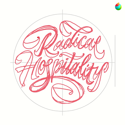Lettering Radical Hospitality branding calligraphy customlettering customtype graphic design handlettering lettering letteringdesign letteringvideo logo logolettering scriptletter typography