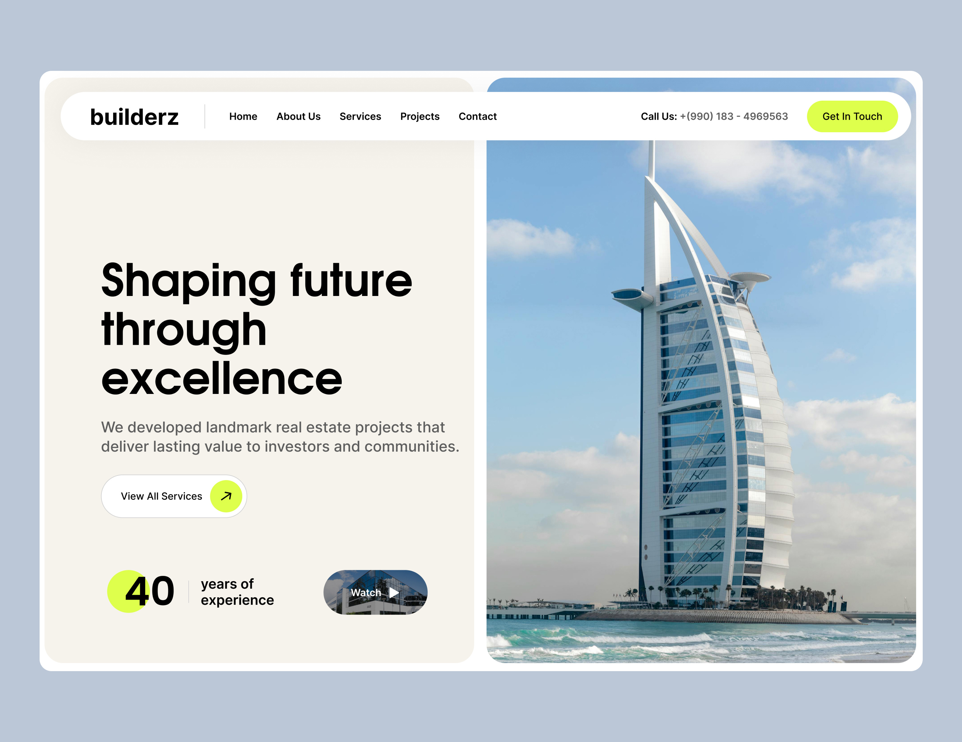 Construction website design construction figma landing page real estate ui uiux user interface web web design webflow website website design wordpress