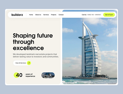 Construction website design construction figma landing page real estate ui uiux user interface web web design webflow website website design wordpress