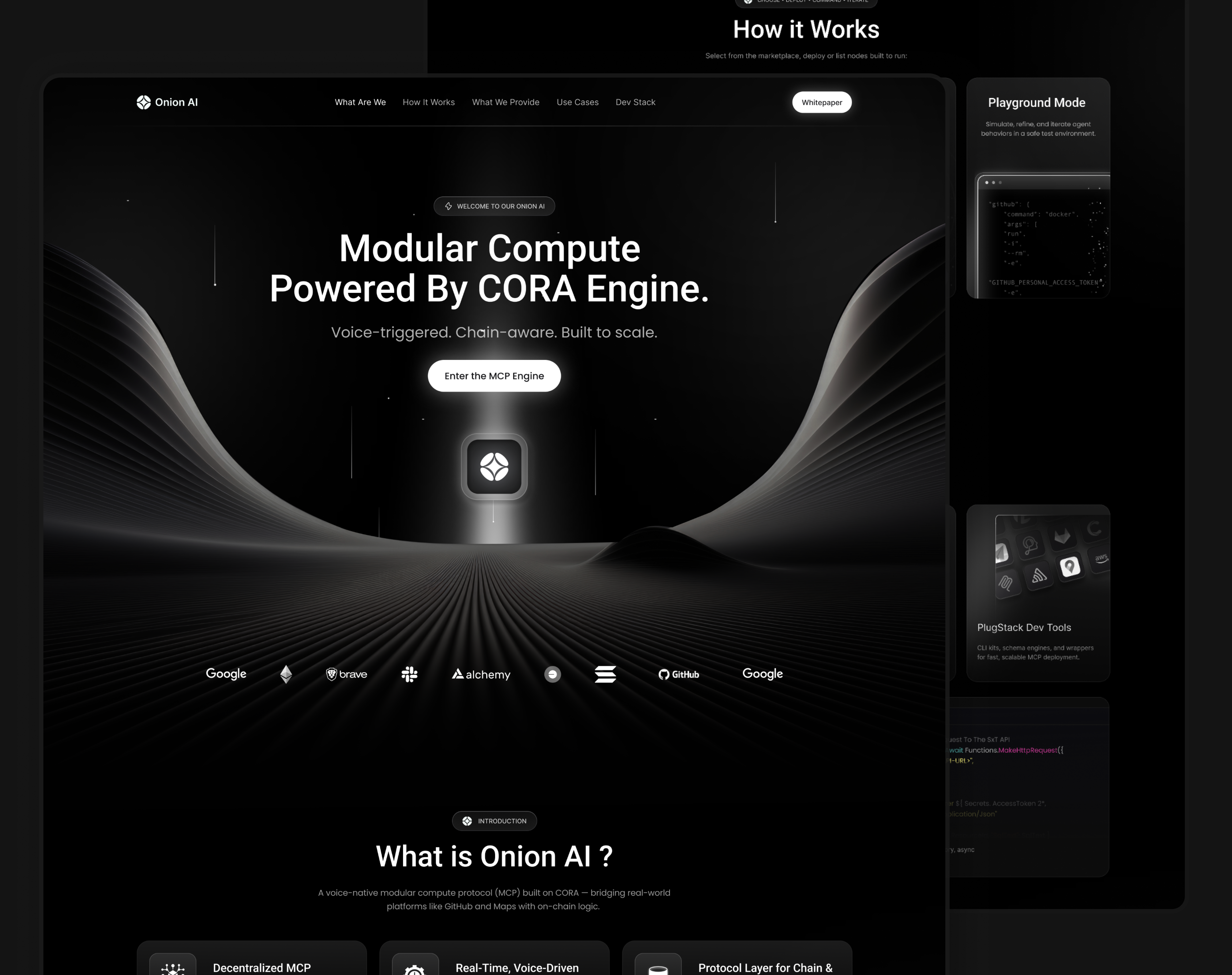 Next-Gen AI Futuristic landing Page Design ai ai landing page ai website chain aware chat ai futurestic design fututestic landing page landing page design modular computer next gen ai tech ui voice ai web design