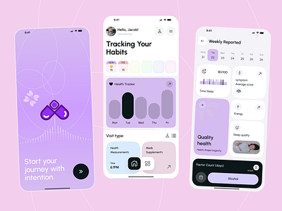 Mood Tracker Mobile App app daily journal doctor emotion tracker health medical mental health mobile mobile app mobile app design mood tracker mood tracking ui ux