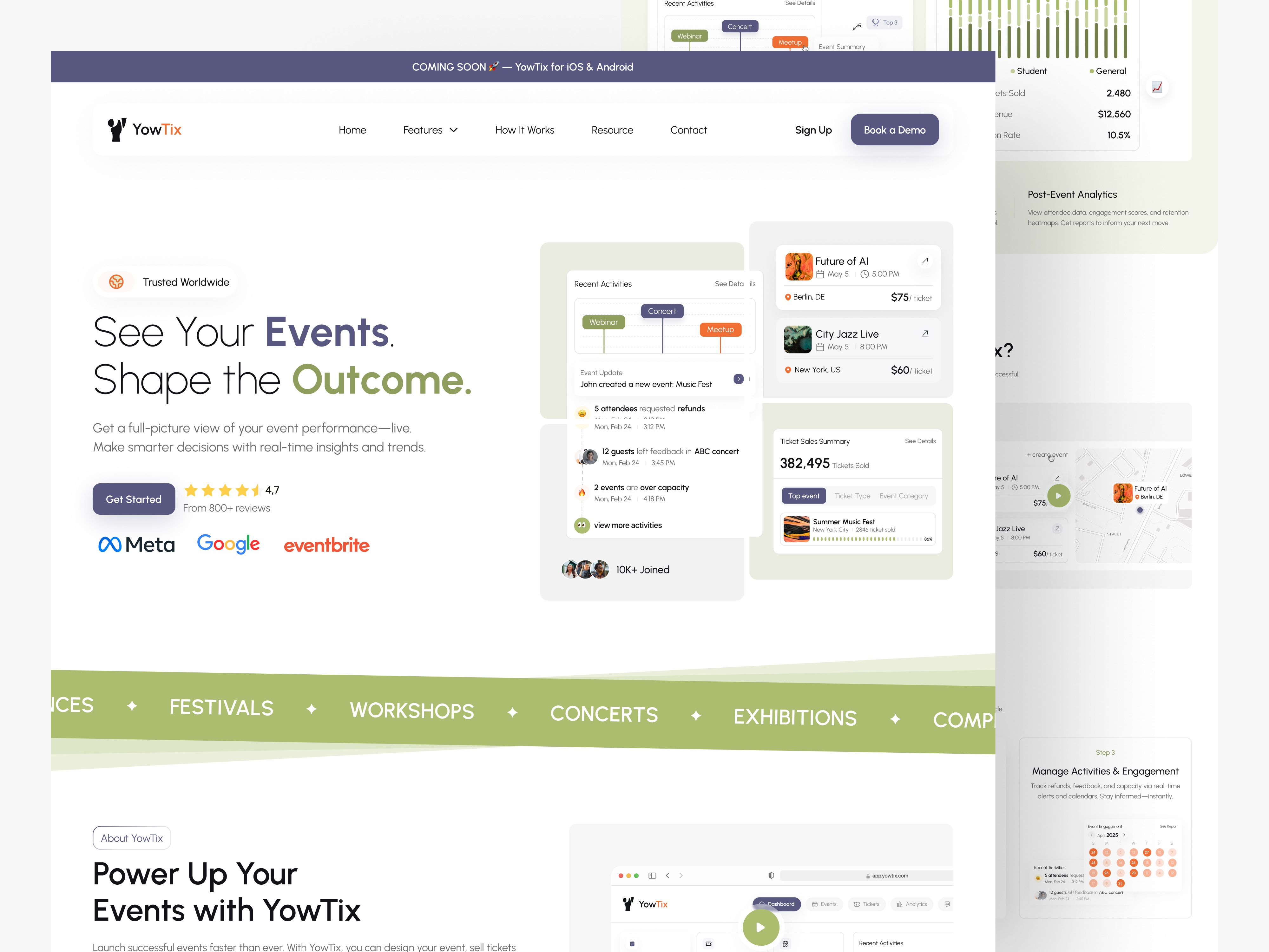 Example of Landing Page | Marketing & Product