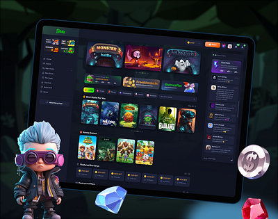Gaming : Dashboard Design casino dashboard dashboard gambling dashboard gambling website online game stake