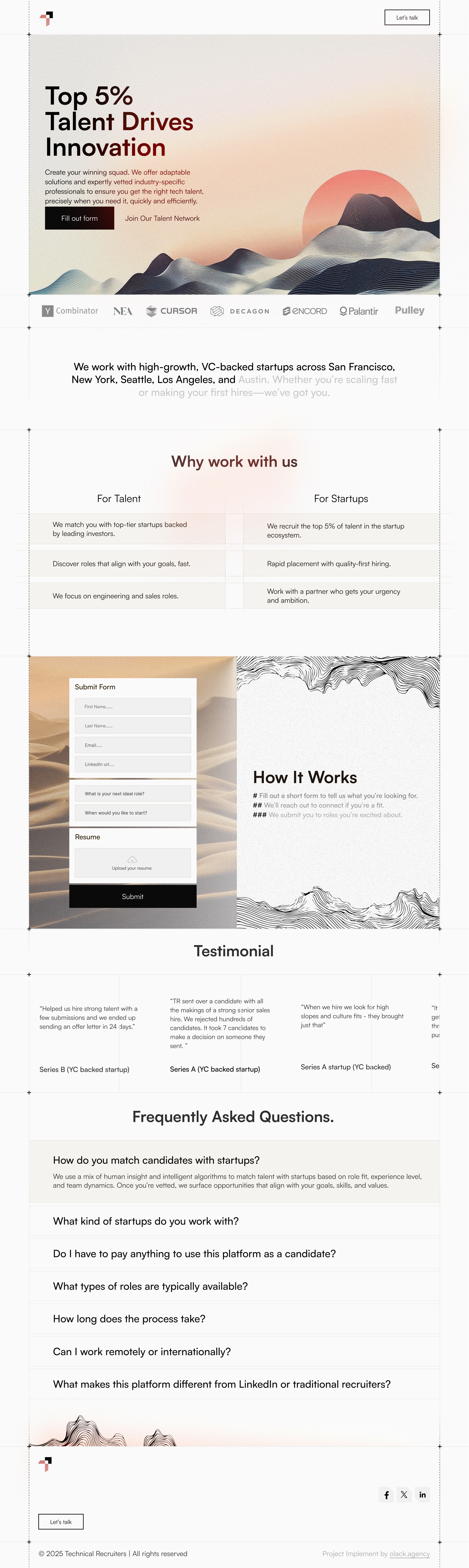 Example of Corporate Website Design