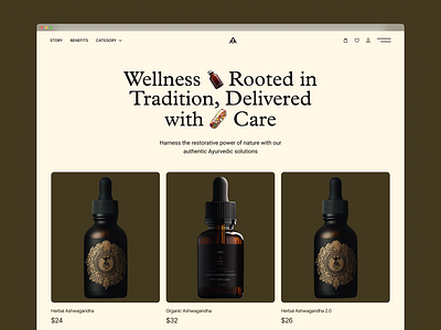 Ayurvedic Health & Wellness Website Header Design Concept ayurvedic ayurvedic design ayurvedic ecommerce ayurvedic web design ayurvedic website ayurvedic websites ecommerce health header exploration health wellness health wellness website healthcare web design healthcare websites herbs hero header uiux web design webflow wellness website wellness website design