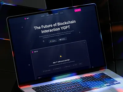 Crypto Ai Landing Page ai ai website blockchain crypto landing page landing page ui ux website
