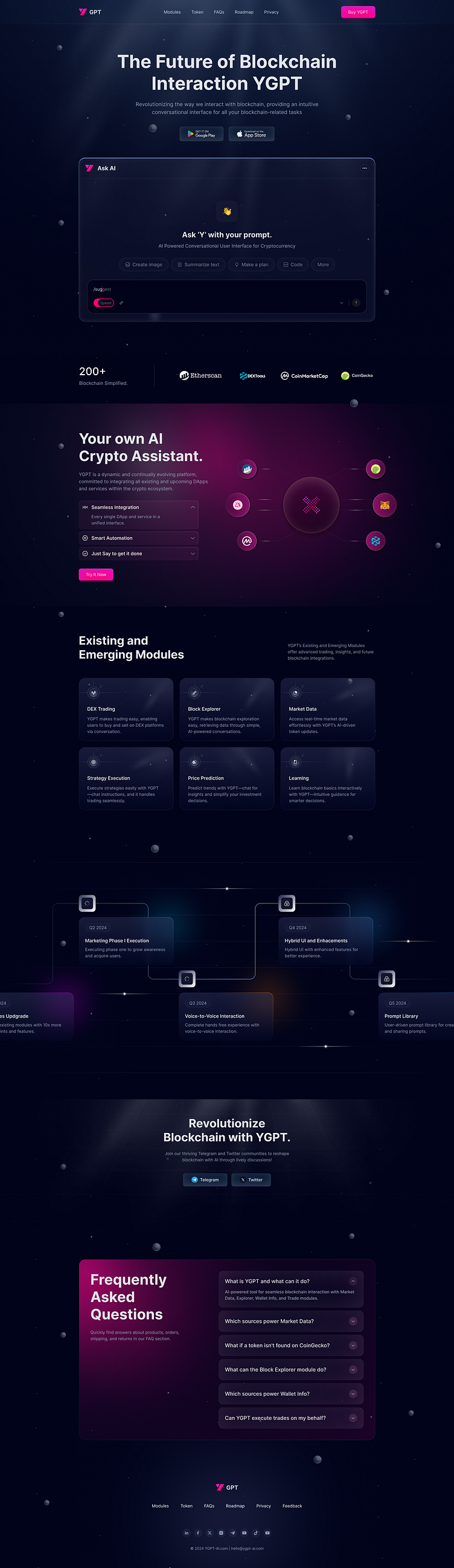 Crypto Ai Landing Page by Shahriar Sohag on Dribbble