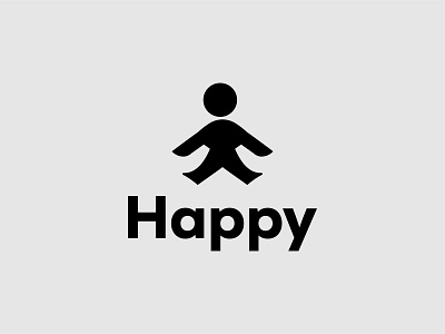 Happy Icon Logo ! branding creative logo design happy icon happy logo illustration logo logo design man icon man logo man logo dsign minimal logo modern logo nan minimal logo