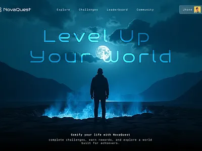 Gamified Hero Section Design 3d adobe xd animation branding design figma game website gaming gaming website design graphic design illustration logo motion graphics ui ui design vector