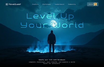 Gamified Hero Section Design 3d adobe xd animation branding design figma game website gaming gaming website design graphic design illustration logo motion graphics ui ui design vector