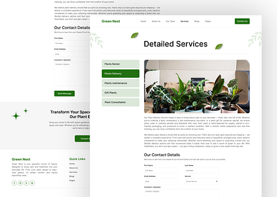 Plant E-commerce Service Website branding designinspiration e commerce website landing page landing page design plants web site responsive design ui design user experience user interface user research ux design web design webdesign website design