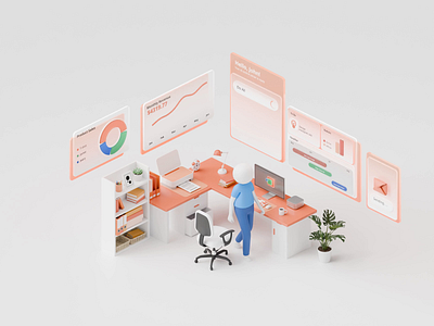 Stratec - AI Agent 3D Animation 3d 3d animation ai ai agent animate artificial intelligence automation tool b2b clean dipa inhouse illustration modern design saas startup user friendly work space animation
