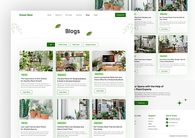 Plant E-commerce Website branding design inspiration designinspiration figma design landing page landing page design plant e commerce website ui deign ui design user experience user research ux design uxui web design website design