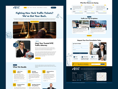Traffic Law Web Design attorney web design criminal defense design dui attorney landing page law firm lawyer website legal website design modern web design new york attorney traffic law ui ux design ui ux law firm web design
