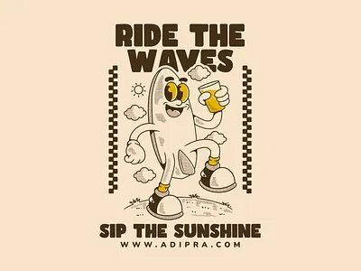Catch the waves, sip the sunshine! holiday mood