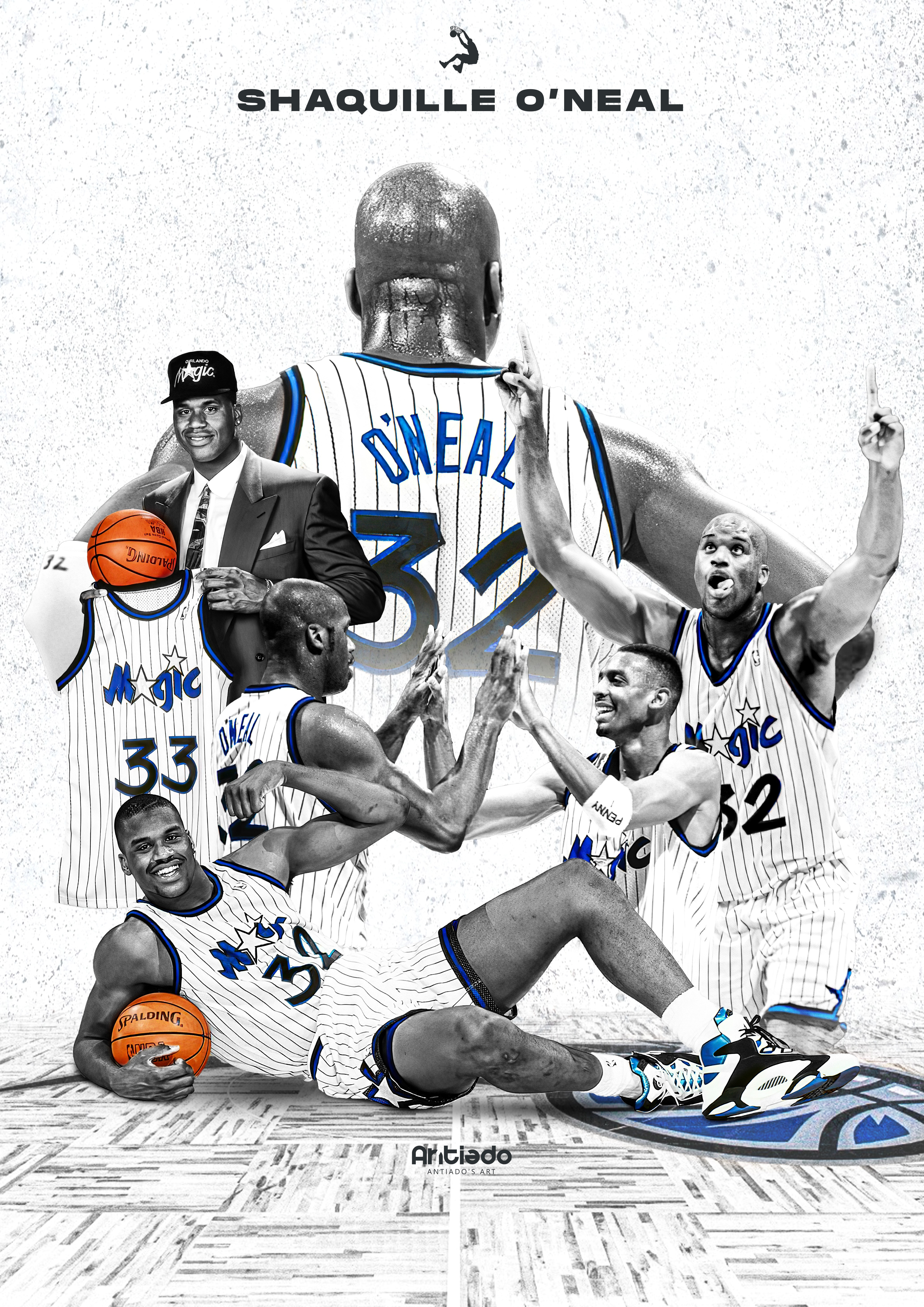 Orlando Shaq Poster basketball graphic design poster shaq sports sports design