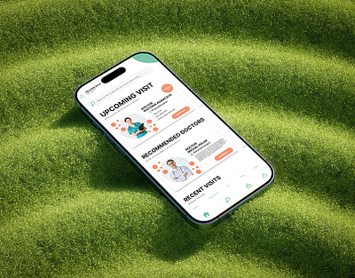 Vizio – Medical Appointment App UI/UX animation branding design graphic design logo motion graphics ui vector