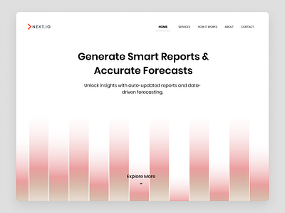 Next Reporting System - Hero UI design devdock dynamic factoral glass glass ui gradient hero ui home landing landing page portfolio product scroll software ui ui ux uiux web design web design inspiration website