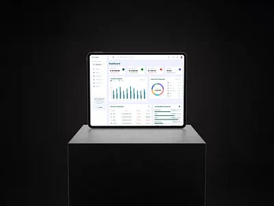 Finance Dashboard Design animation graphic design logo motion graphics ui