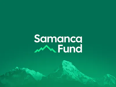 Samanca Fund Logo bold brand identity branding clean climb creative design finance free freebie graphic design investment logo modern mountain sustainable trustworthy typography visual web
