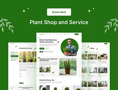 Plant E-Commerce Website branding designinspiration e commerce website design figma design landing page landing page design modernui product design responsive design ui design user experience user interface ux design uxui web design webdesign website design website ui