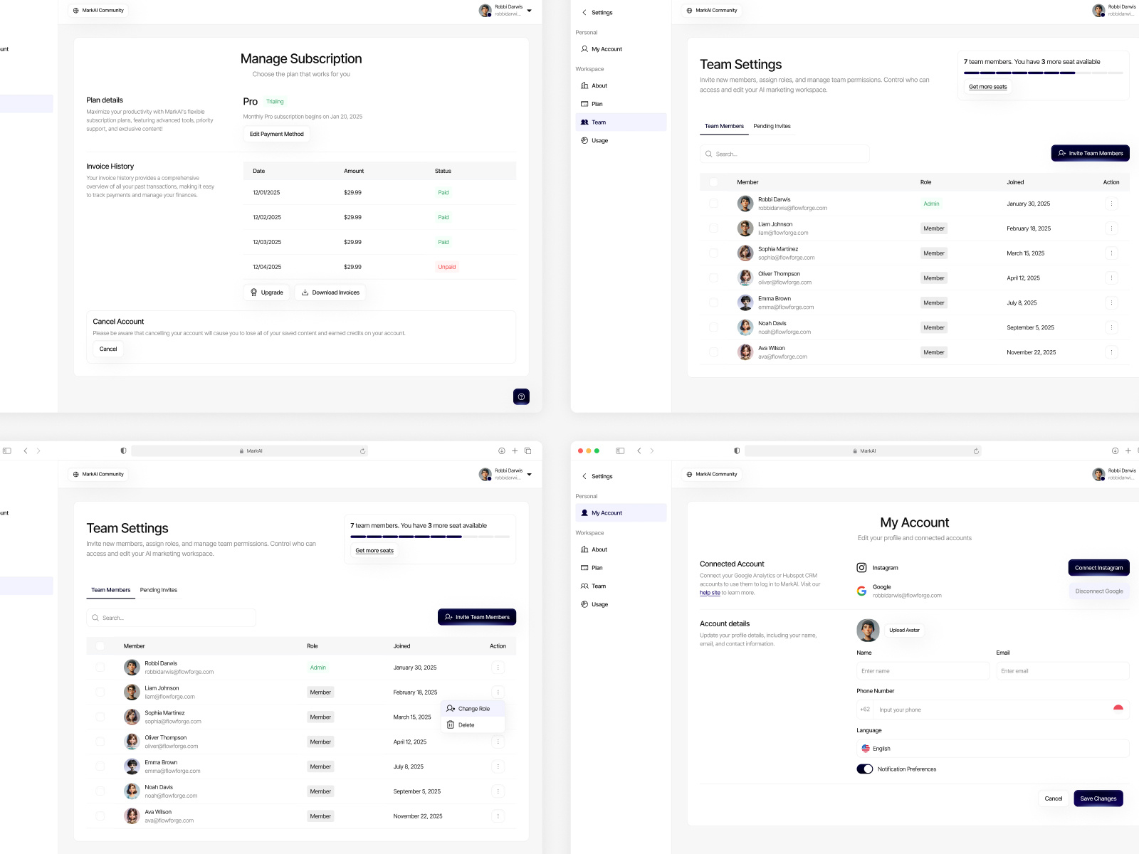 Example of Ai Generator For Marketing Web App