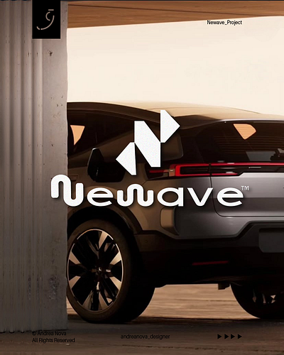 NeWave - Concept Logo app branding design graphic design illustration logo typography ui ux vector