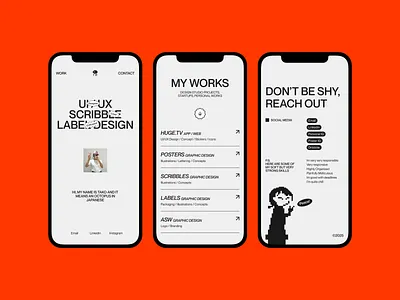 My digital portfolio responsive design interaction design