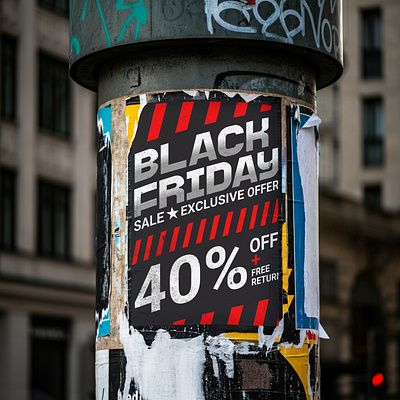 Black Friday Blast black black friday blast bold clean minimal promo somple