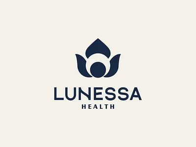 Lunessa flower health icon logo lunessa moon wellness woman