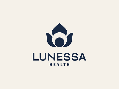 Lunessa flower health icon logo lunessa moon wellness woman