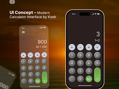 ✨ Daily UI #004 – Modern Calculator Concept